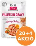 Brit Care Cat alutasak lazac szószban 24x85g