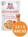 Brit Care Cat alutasak pulyka/lazac szószban 12x85g
