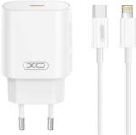 XO CE25 PD 25W gyorstöltő (Fehér) - USB-C csatlakozó, Lightning kábellel