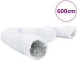 vidaXL Вентилационен канал алуминий и PVC 6 м Ø10 см (4008066)
