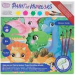 Craft Buddy Set pictură pe numere Craft Buddy - Familia dinozauri (CBPBN-3030-019)