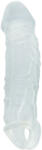 XMS Пенис удължител и удебелител "big real sleeve clear" 20 см