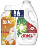 Ariel Extra Clean folyékony mosószer 1, 7 liter (34 mosás) + LenorOrchid & Vanila öblítő 0, 7 l (28 mosás)