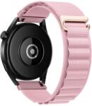 Huawei Watch GT / GT2 / GT2 Pro (46 mm) / GT Runner 2 okosóra szíj - F- Design FS05 - púder pink szövet szíj (szíj szélesség: 22 mm) - tokgalaxis