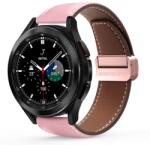 Huawei Watch GT / GT2 / GT2 Pro (46 mm) / GT Runner 2 okosóra szíj - Dux Ducis YA - pink bőr szíj (22 mm)
