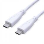 Valueline Cablu USB 3.2 Gen2 type C Emark T-T 100W 1m Alb, Value 11.99. 9057 (11.99.9057-10)
