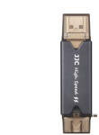 JJC CR-UTC3 USB 3.0 kártyaolvasó - Szürke (CR UTC3 GRAY)