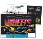 Hot Wheels spirálos vázlatfüzet matricával - 40 lapos - szépséghibás (JVL-GIM34929416-SZEPSEGHIBAS)