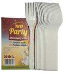 TUTI Műanyag villa, 20 db, TUTI Party (PDP_558)