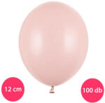 PartyDeco S. r. o Pasztel, halvány rózsa lufi, 100 db, 12cm