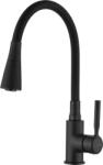 INVENA Hula, magas mosogató csaptelep 2 funkciós, fekete, INV-BZ-85-P04-L (INV-BZ-85-P04-L)