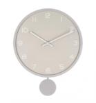 Bizzotto Ceas perete cu pendul taupe alb Bayron 30x5.5x39 cm (0185551)