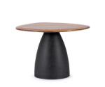Bizzotto Masuta otel gri antracit lemn maro Stanley 60x58x45 cm (0747083)