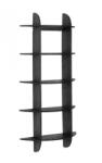 Bizzotto Raft 5 polite lemn negru Westwood 70x22x160 cm (0747095) Raft