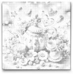  PontPöttyöző - Varázslatos edény készlet Méret: 50x50cm, Keretezés: Műanyagtáblával, Szín: Kék