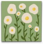  Gyémántszemes kirakó - Virágdísz Méret: 50x50cm, Keretezés: Műanyagtáblával, Gyémántok: Kerek