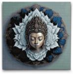  Gyémántszemes kirakó - Buddha mandalában Méret: 50x50cm, Keretezés: Műanyagtáblával, Gyémántok: Kerek
