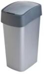 Keter Pacific Flip Bin billenő fedeles szemetes 45L ezüst/grafit (186181) (CHF007)