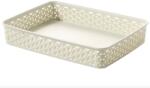 Keter Style A4 méretű rattan papírkosár krém (203397) (CTR026)