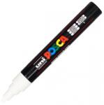 uni Marker cu vopsea PC-5M Posca 1.8 - 2.5 mm Uni-Ball alb UNM44 (UNM44)