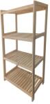 Gaboni Polcos állvány 4 polcos 133 x 80 x 43 cm (4P8043)