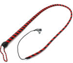 Kiotos Leather Whip Black & Red 140cm