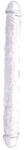 Loving Joy Dildo Dublu cu Doua Capete 38 cm Transparent Utilizeaza-l Singura sau cu O Partenera Dildo