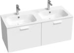 RAVAK SD 1200 Chrome II duplamosdó szekrény fehér, fehér fogantyúval 152 mm X000001779 (X000001779)
