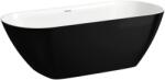 Laufen H2200820640001 LUA Szabadonálló kád , Marbond kompozit anyagból, klikk-klakk lefolyóval 170x75cm FEKETE FÉNYES/ FEHÉR FÉNYES (h2200820640001)