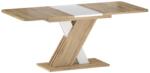 SIGNAL MEBLE Exel étkezőasztal, wotan tölgy / fehér