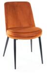 SIGNAL MEBLE Kayla Velvet étkező szék, narancs