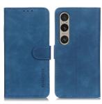 KHAZNEH RETRO Husă rabatabilă pentru Sony Xperia 1 VI albastră