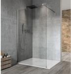 SAPHO VARIO CHROME Fix zuhanyfal, fali profillal, merőleges merevítővel, transzparent üveg, 700mm (GX1214GX1010)