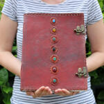 Ancient Wisdom Bőrkötésű kézműves napló - 7 CHAKRA - 25x32, 5 cm (LBN-20)