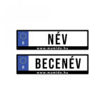 Mamido Saját rendszám elektromos kisautó felirattal