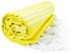 The One Towelling Sultan Hammam strandtörölköző - Sárga / fehér | 100 x 180 cm (Hamsultan-8719322222183)