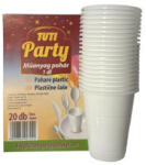 TUTI Műanyag pohár, 1 dl, 20 db, TUTI "Party (PDP_560) - iroszer24