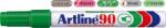 Artline Permanent marker ARTLINE 90, corp metalic, varf tesit 2.0-5.0mm - verde (EK-90-GR) - officeclass