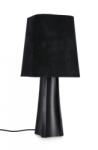 Bizzotto Veioza metal bumbac negru Tripura 25x61 cm (0828157)