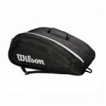 Wilson Fed Team 12 Pack Black/ White tenisztáska