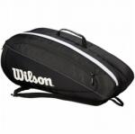 Wilson Fed Team 6 Pack Black/ White tenisztáska