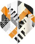 Amazon - Abstract - Fehér & Narancssárga - No2 - 100 Mikron - Darts Toll (f3218)