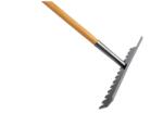Betontrowel acél betonterítő, FOGAZOTT, 155 cm-es fa nyéllel, 50x12 cm (75-BT009992TC)