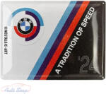  BMW " A tradition of speed " BMW - Garázstábla Fémplakát Fém Tábla 40 x 30 cm