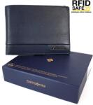 Samsonite PRO-DLX 6 nagy RFID védett kék aprótartó nélküli pénz és irattartó tárca 144534-1615 - taskaweb