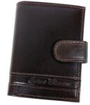 Corvo Bianco álló, nyelves, sötétbarna bőr kártyatartó CCS808/T