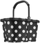 Reisenthel CARRYBAG , fekete, fehér nagy pettyes bevásárlókosár BK7072