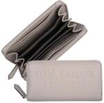 Tom Tailor TERESA halványszürke zippes hosszú női pénz és irattartó tárca 29528-72 - taskaweb