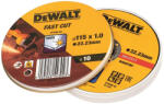 DEWALT DT3506-QZ Vágókorong készlet rozsdamentes acélhoz 115x22, 2x1, 0 mm, 10db (DT3506-QZ)