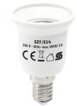 HOME E27/E14 foglalatátalakító adapter, max. 2 A (E27/E14) - kontaktor
